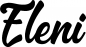 Preview: Eleni - Schriftzug aus Eichenholz