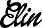 Preview: Elin - Schriftzug aus Eichenholz
