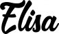 Preview: Elisa - Schriftzug aus Eichenholz