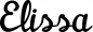 Preview: Elissa - Schriftzug aus Eichenholz