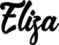 Preview: Eliza - Schriftzug aus Eichenholz