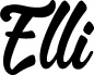 Preview: Elli - Schriftzug aus Eichenholz