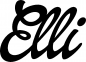 Preview: Elli - Schriftzug aus Eichenholz