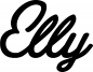 Preview: Elly - Schriftzug aus Eichenholz