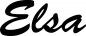 Preview: Elsa - Schriftzug aus Eichenholz