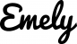 Mobile Preview: Emely - Schriftzug aus Eichenholz