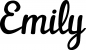 Preview: Emily - Schriftzug aus Eichenholz