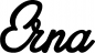 Preview: Erna - Schriftzug aus Eichenholz
