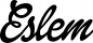 Preview: Eslem - Schriftzug aus Eichenholz