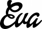 Preview: Eva - Schriftzug aus Eichenholz