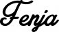 Preview: Fenja - Schriftzug aus Eichenholz