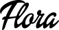 Preview: Flora - Schriftzug aus Eichenholz