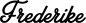 Preview: Frederike - Schriftzug aus Eichenholz