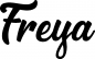 Preview: Freya - Schriftzug aus Eichenholz