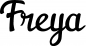 Preview: Freya - Schriftzug aus Eichenholz
