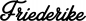 Preview: Friederike - Schriftzug aus Eichenholz