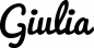 Preview: Giulia - Schriftzug aus Eichenholz