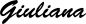 Preview: Giuliana - Schriftzug aus Eichenholz