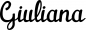 Preview: Giuliana - Schriftzug aus Eichenholz
