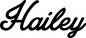 Preview: Hailey - Schriftzug aus Eichenholz