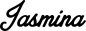 Preview: Jasmina - Schriftzug aus Eichenholz