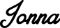 Preview: Jonna - Schriftzug aus Eichenholz