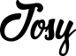 Preview: Josy - Schriftzug aus Eichenholz