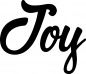 Preview: Joy - Schriftzug aus Eichenholz