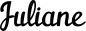 Preview: Juliane - Schriftzug aus Eichenholz