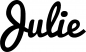 Preview: Julie - Schriftzug aus Eichenholz