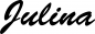 Preview: Julina - Schriftzug aus Eichenholz