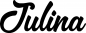 Preview: Julina - Schriftzug aus Eichenholz