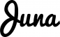 Preview: Juna - Schriftzug aus Eichenholz