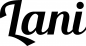 Preview: Lani - Schriftzug aus Eichenholz