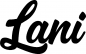 Preview: Lani - Schriftzug aus Eichenholz