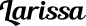 Preview: Larissa - Schriftzug aus Eichenholz