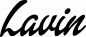 Preview: Lavin - Schriftzug aus Eichenholz