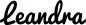 Preview: Leandra - Schriftzug aus Eichenholz
