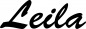 Preview: Leila - Schriftzug aus Eichenholz