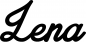 Preview: Lena - Schriftzug aus Eichenholz