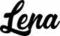 Preview: Lena - Schriftzug aus Eichenholz