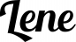 Preview: Lene - Schriftzug aus Eichenholz
