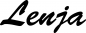Preview: Lenja - Schriftzug aus Eichenholz
