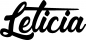 Preview: Leticia - Schriftzug aus Eichenholz