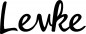Preview: Levke - Schriftzug aus Eichenholz