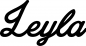 Preview: Leyla - Schriftzug aus Eichenholz