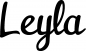 Preview: Leyla - Schriftzug aus Eichenholz
