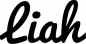 Preview: Liah - Schriftzug aus Eichenholz