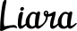Preview: Liara - Schriftzug aus Eichenholz