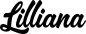 Preview: Lilliana - Schriftzug aus Eichenholz